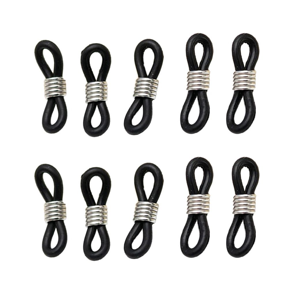 Toma 10 Pcs Eyeglass Chain Ends Corrosion-resistant Effective Connecting  Anti-slip Reliable Spectacles Retainer Glasses Strap Holder White K Black 